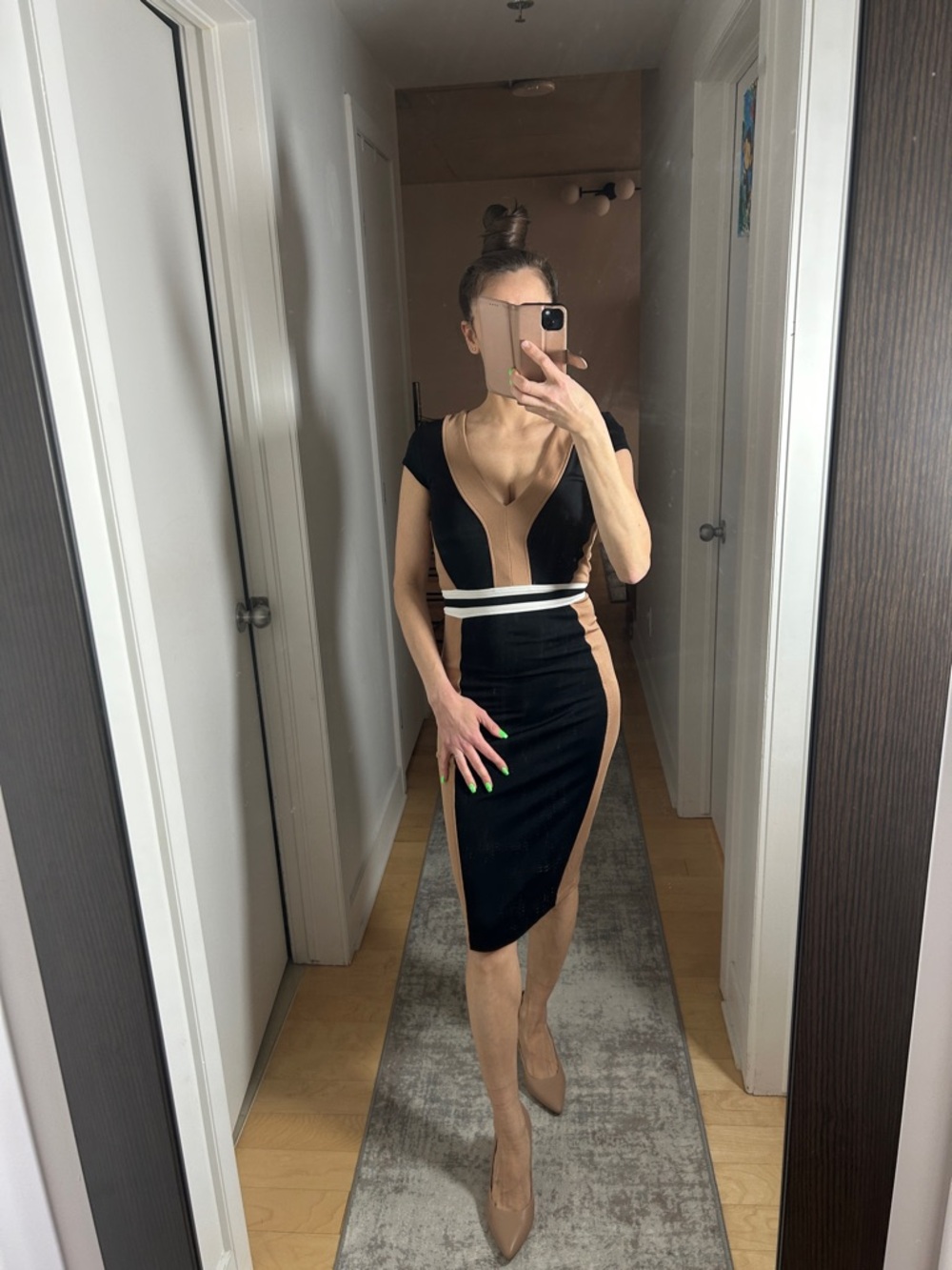 H&M Bandage Below the Knee Dress